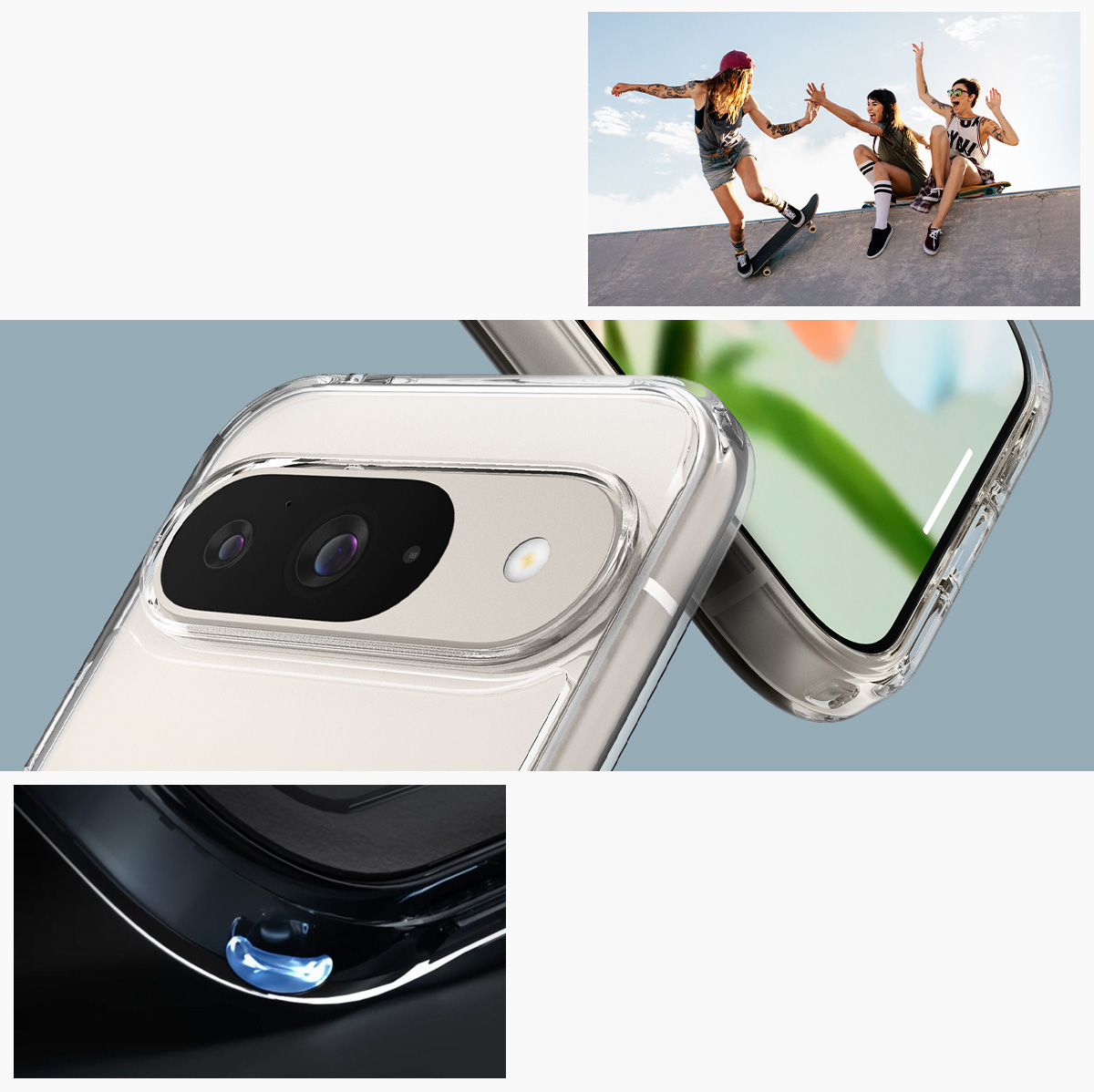 Etui Spigen Ultra Hybrid do Google Pixel 9 / 9 Pro, przezroczyste